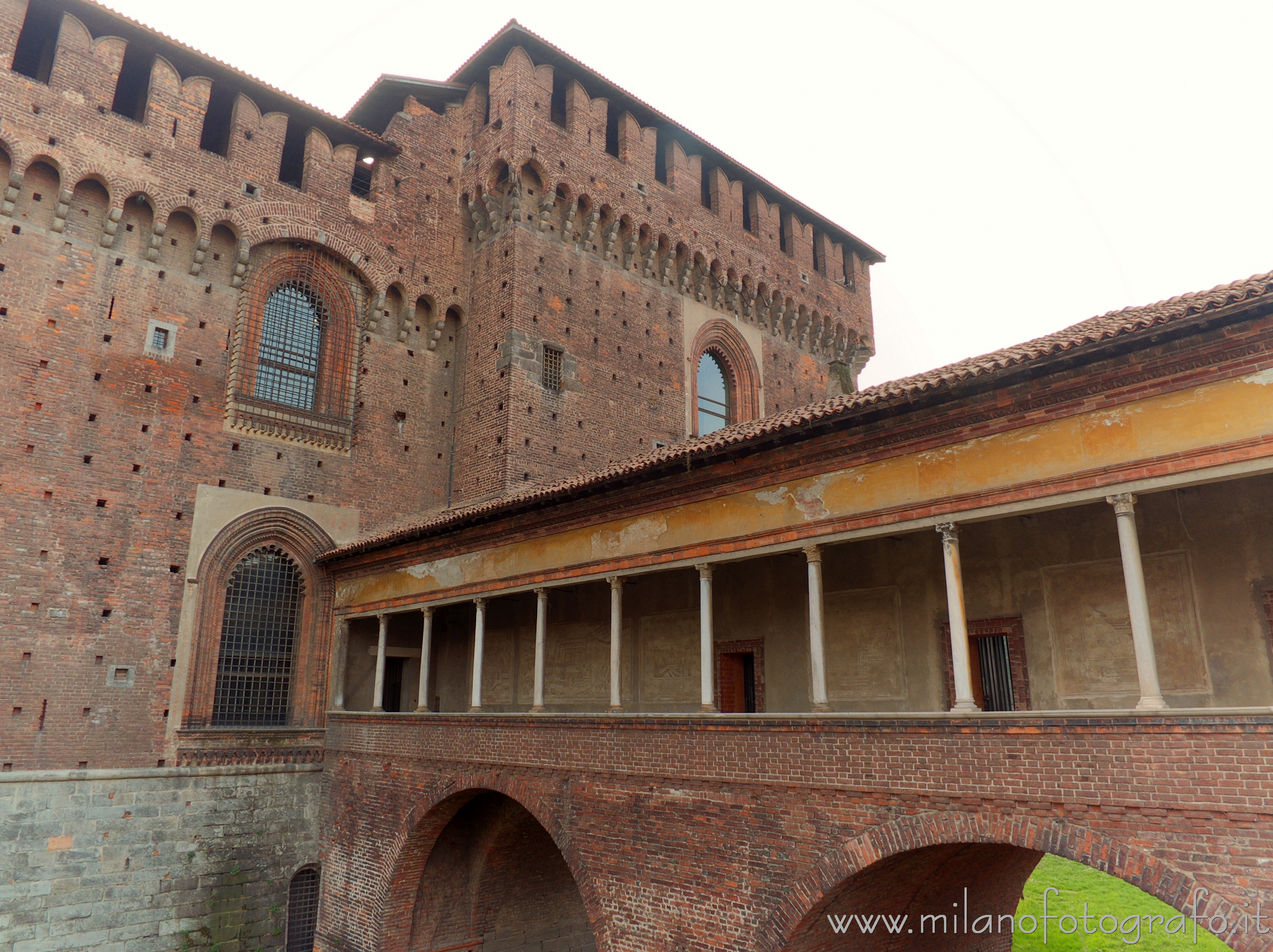 Milan (Italy) - The "Ponticella" (small bridge) of the Sforza Castle